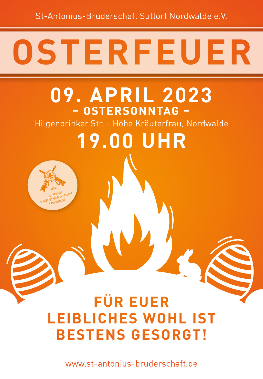 Flyer Osterfeuer 2023